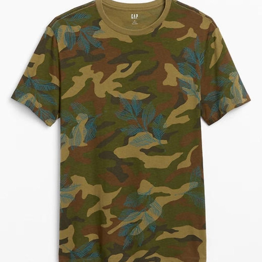 GAP Everyday Camouflage T-Shirt Camo Mens M or L or XL - Picture 7 of 16